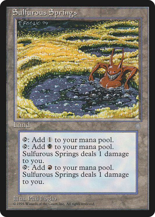 MAGIC: THE GATHERING  - Sulfurous Springs (ICE-360) - Ice Age