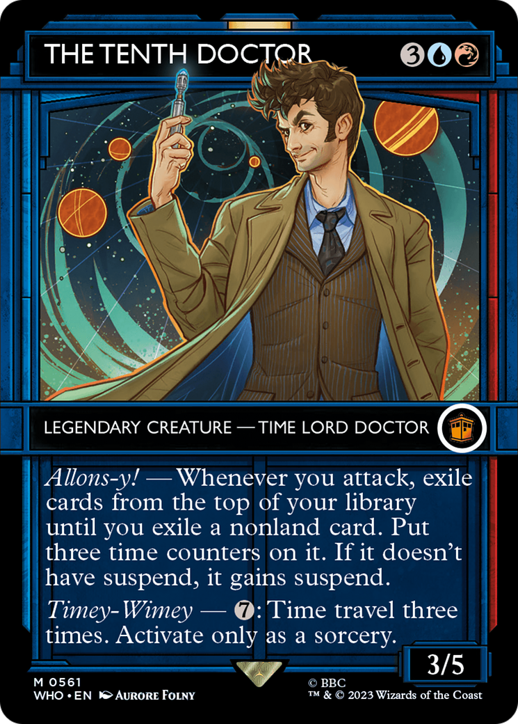 MAGIC: THE GATHERING  - The Tenth Doctor (Showcase) (WHO-561) - Doctor Who: (Showcase) (Borderless)