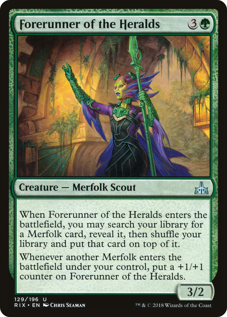 MAGIC: THE GATHERING  - Forerunner of the Heralds (RIX-129) - Rivals of Ixalan Foil