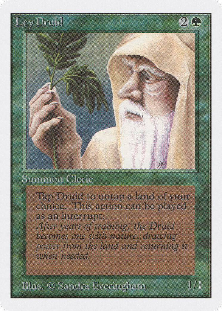 MAGIC: THE GATHERING  - Ley Druid (2ED-206) - Unlimited Edition