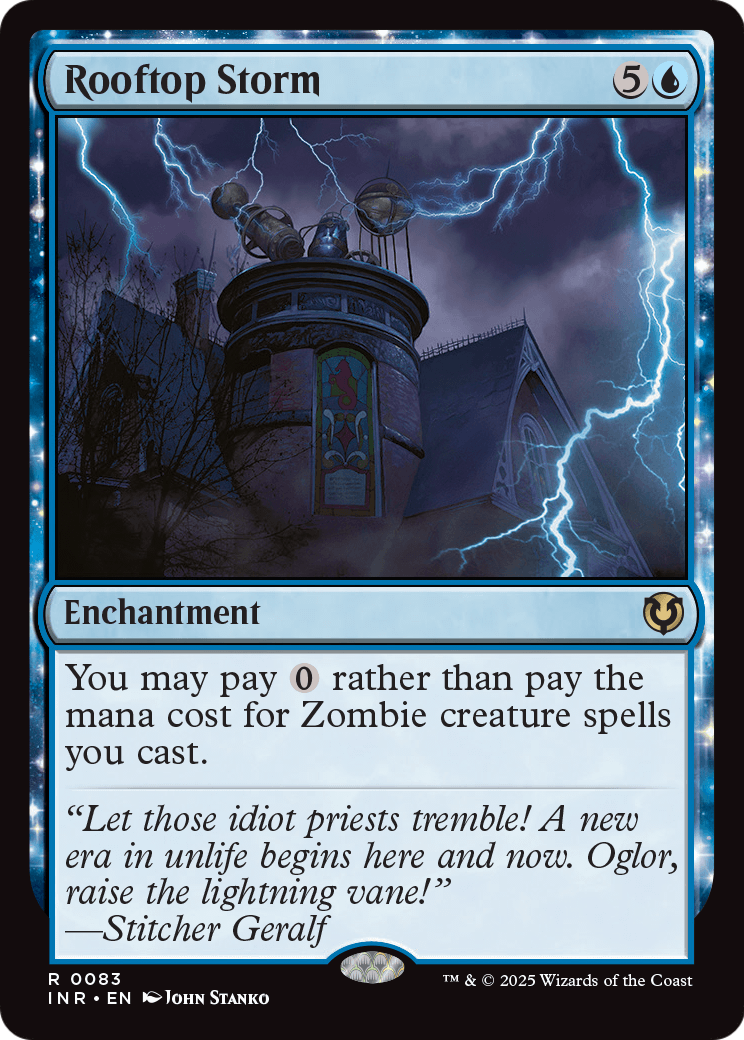MAGIC: THE GATHERING  - Rooftop Storm (INR-083) - Innistrad Remastered: (enchantment)