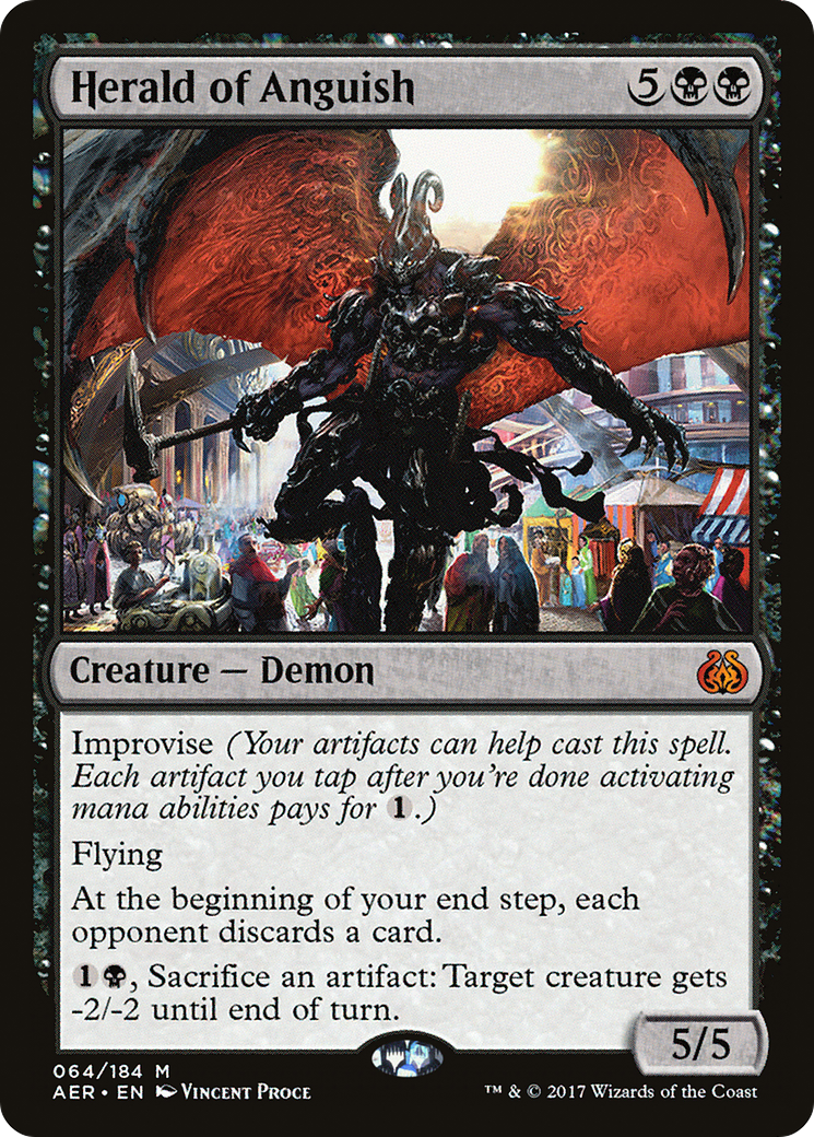 MAGIC: THE GATHERING  - Herald of Anguish (AER-064) - Aether Revolt