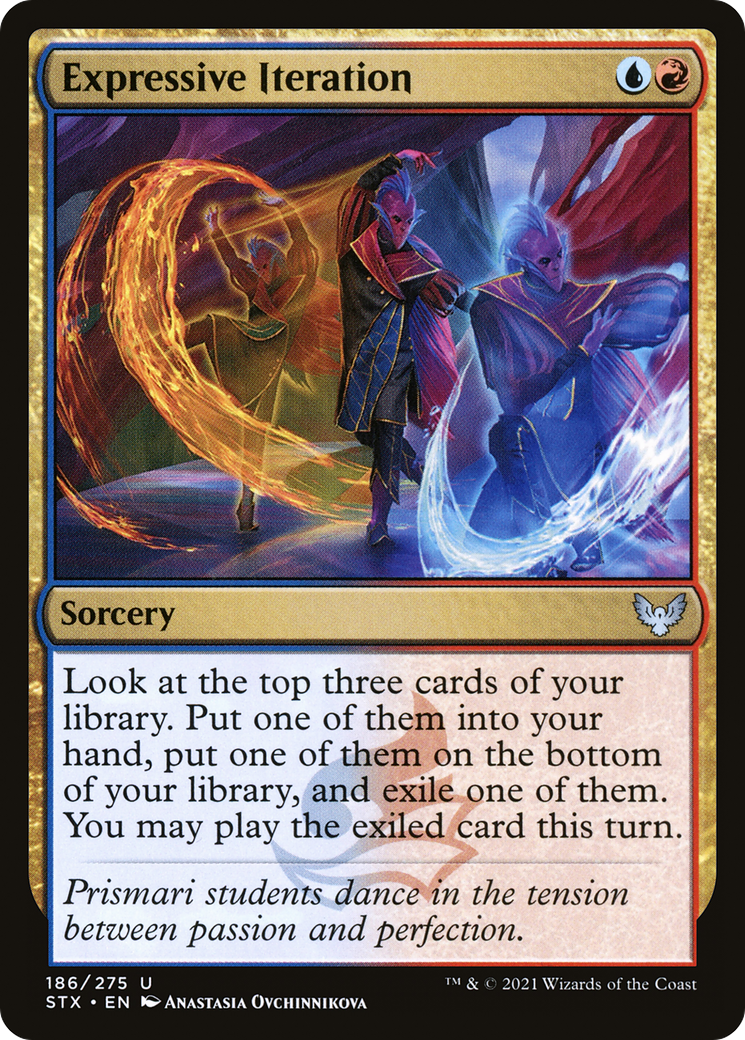 MAGIC: THE GATHERING  - Expressive Iteration (STX-186) - Strixhaven: School of Mages Foil