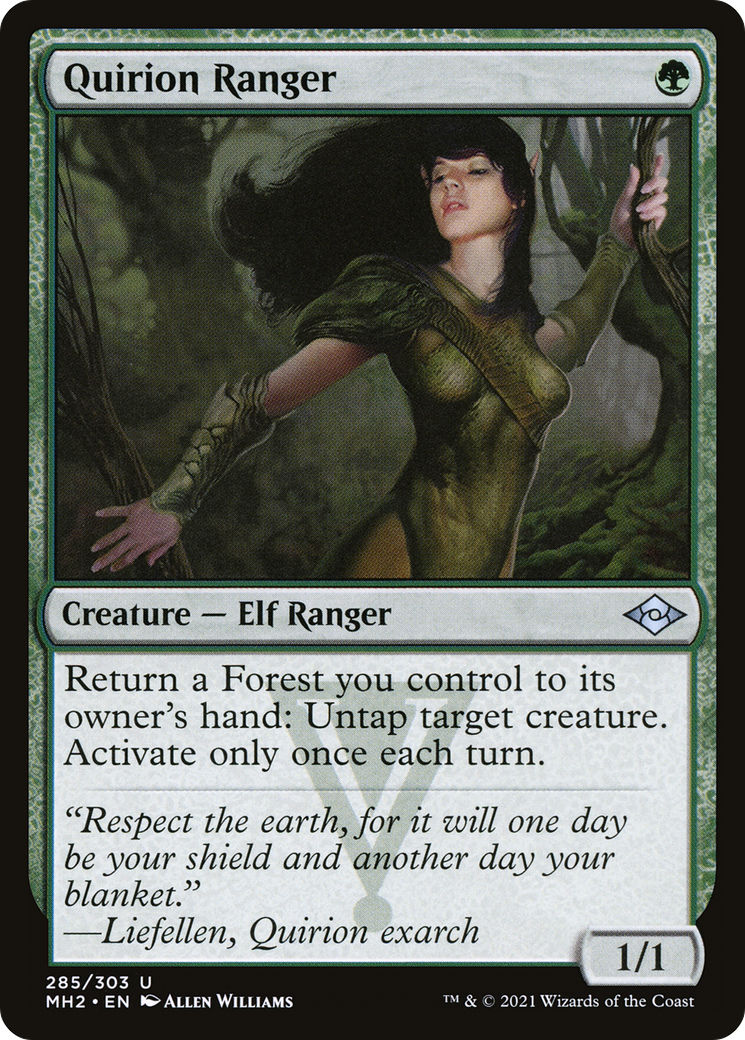 MAGIC: THE GATHERING  - Quirion Ranger (MH2-285) - Modern Horizons 2 Etched Foil
