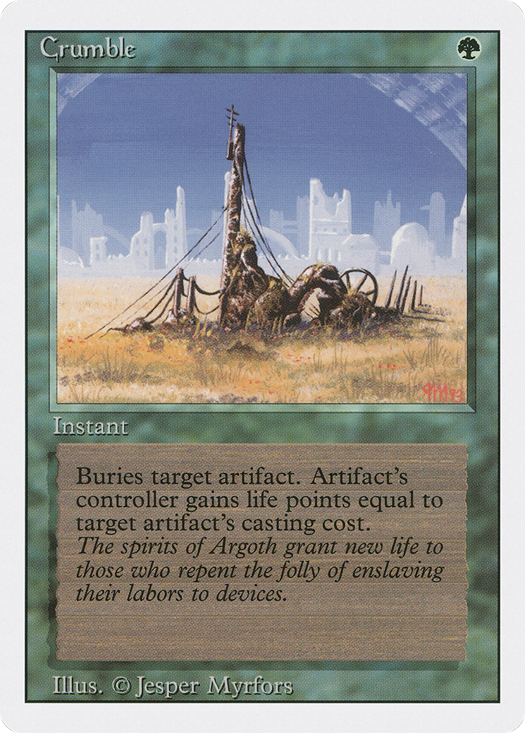 MAGIC: THE GATHERING  - Crumble (3ED-191) - Revised Edition