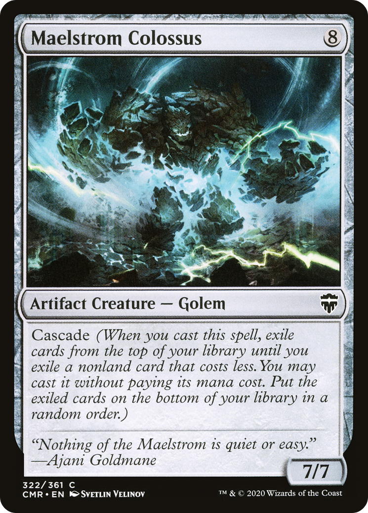 MAGIC: THE GATHERING  - Maelstrom Colossus (CMR-322) - Commander Legends