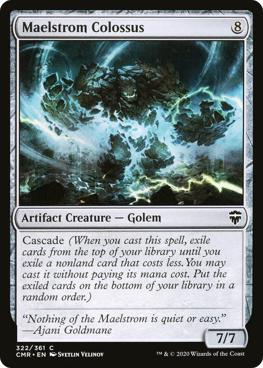 MAGIC: THE GATHERING  - Maelstrom Colossus (CMR-322) - Commander Legends Foil