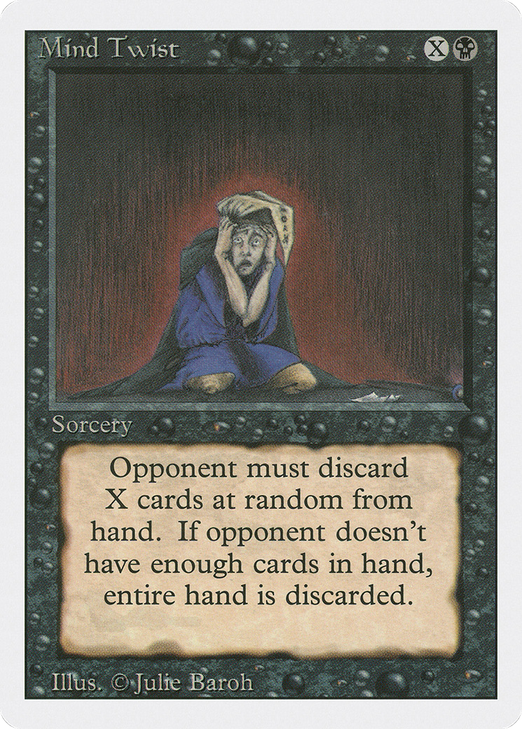 MAGIC: THE GATHERING  - Mind Twist (3ED-117) - Revised Edition