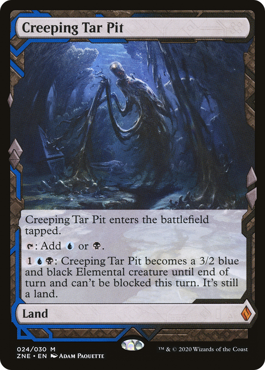 MAGIC: THE GATHERING  - Creeping Tar Pit (ZNE-024) - Zendikar Rising Expeditions