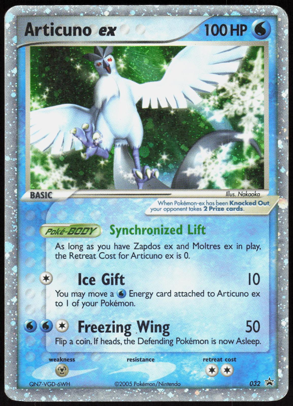 ARTICUNO EX 032 NINTENDO BLACK STAR PROMOS POKEMON PROMO HOLO HP