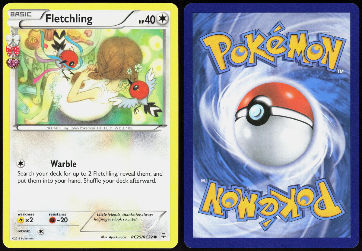 FLETCHLING RC25/RC32 GENERATIONS POKEMON COMMON LP