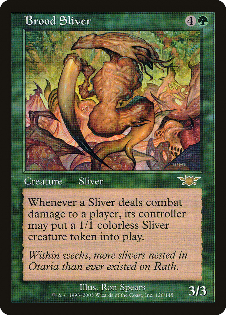 MAGIC: THE GATHERING  - Brood Sliver (LGN-120) - Legions Foil