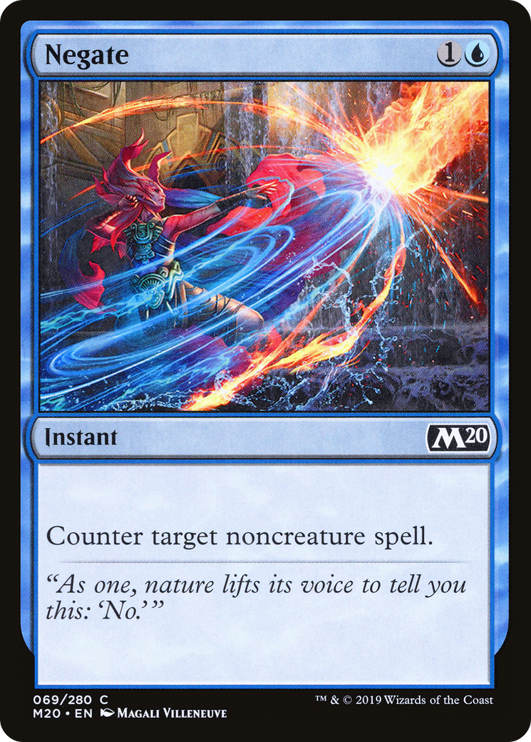 MAGIC: THE GATHERING  - Negate (M20-069) - Core Set 2020 Foil