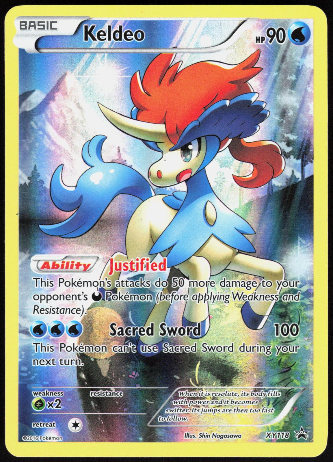 KELDEO XY118 XY PROMO POKEMON PROMO HOLO LP