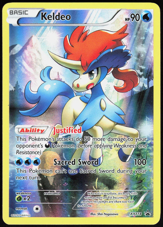 KELDEO XY118 XY PROMO POKEMON PROMO HOLO LP