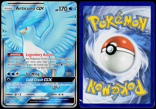 POKEMON ARTICUNO GX 154/168 CELESTIAL STORM ULTRA RARE