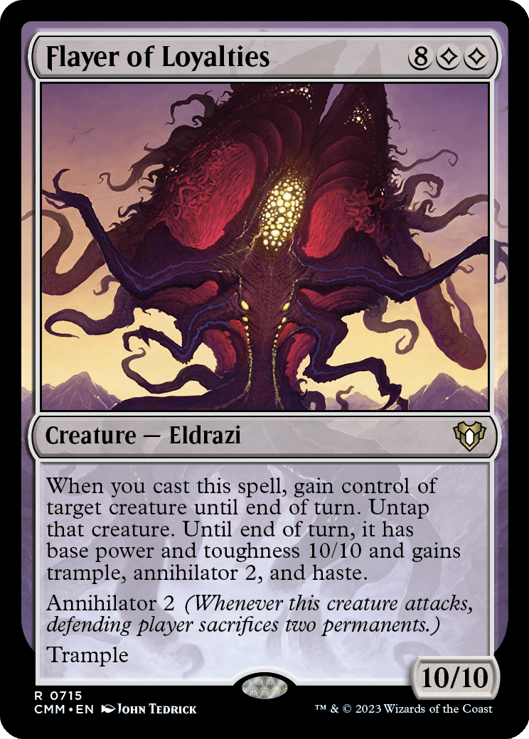 MAGIC: THE GATHERING  - Flayer of Loyalties (CMM-715) - Commander Masters