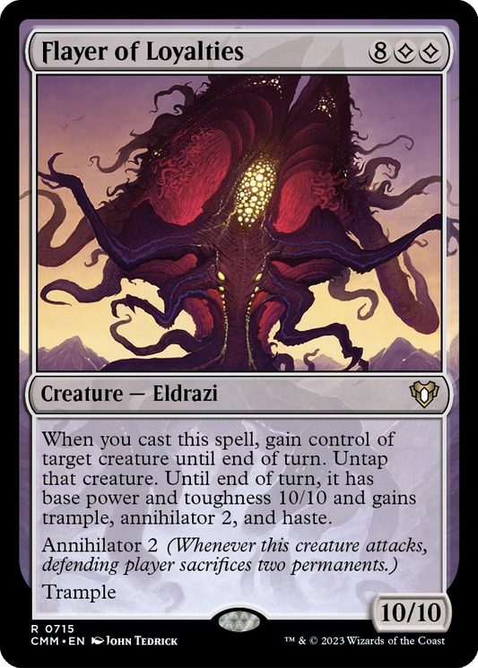 MAGIC: THE GATHERING  - Flayer of Loyalties (CMM-715) - Commander Masters