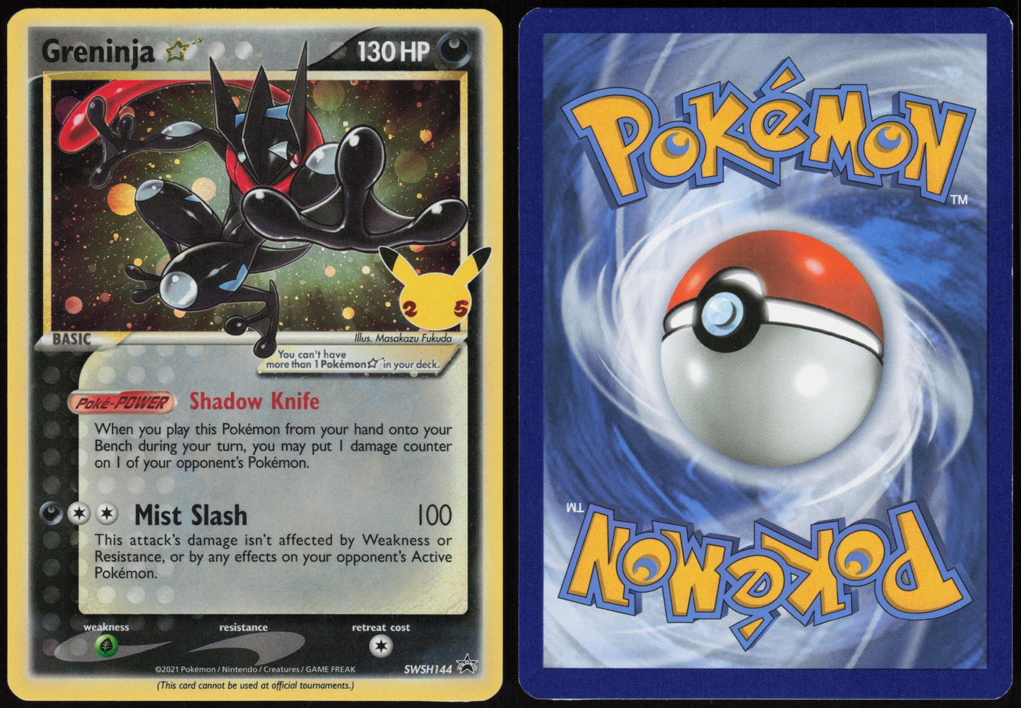 GRENINJA STAR SWSH144 SWORD & SHIELD PROMO POKEMON PROMO HOLO LP