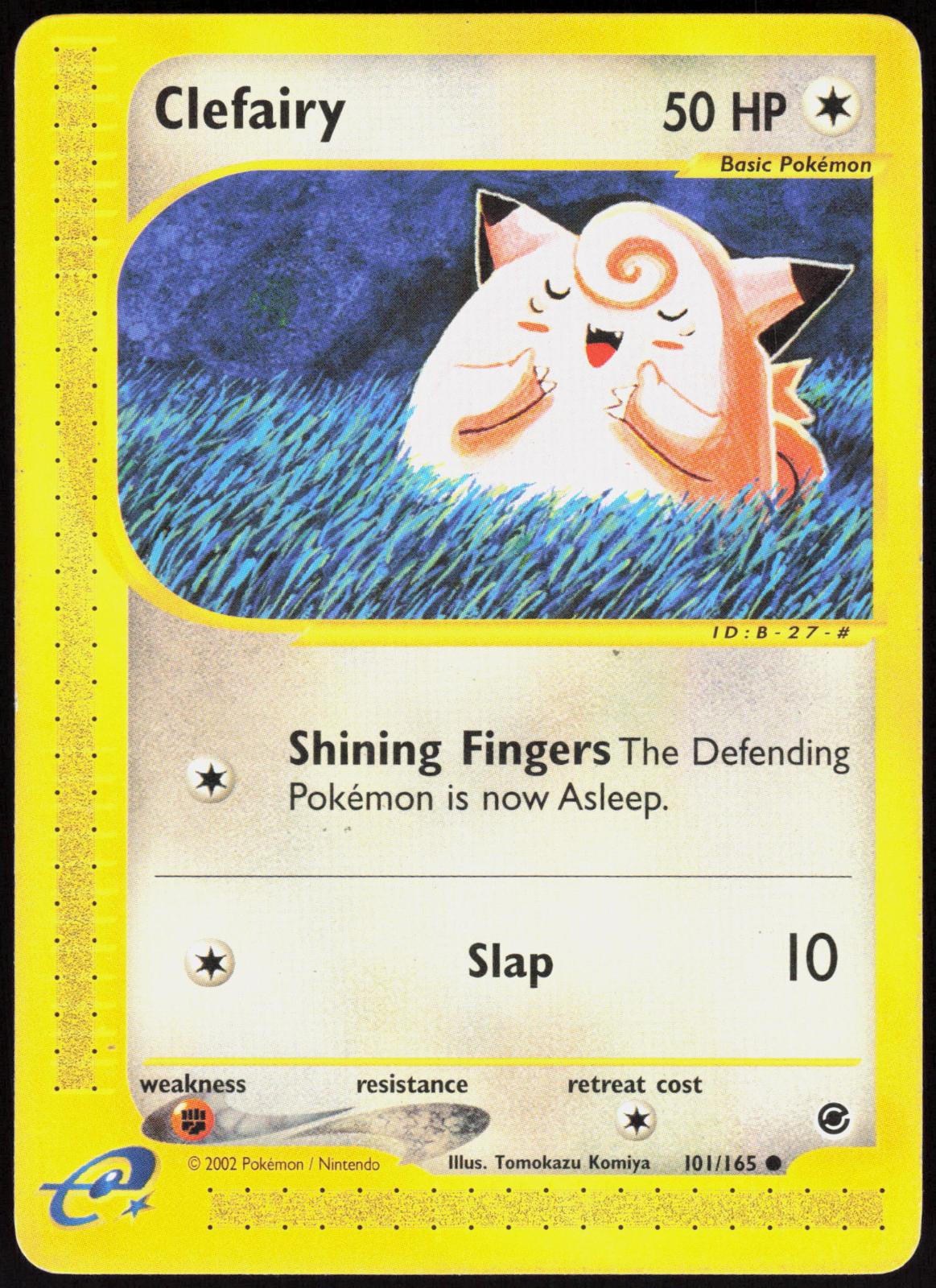 CLEFAIRY 101/165 EXPEDITION BASE SET POKEMON COMMON LP