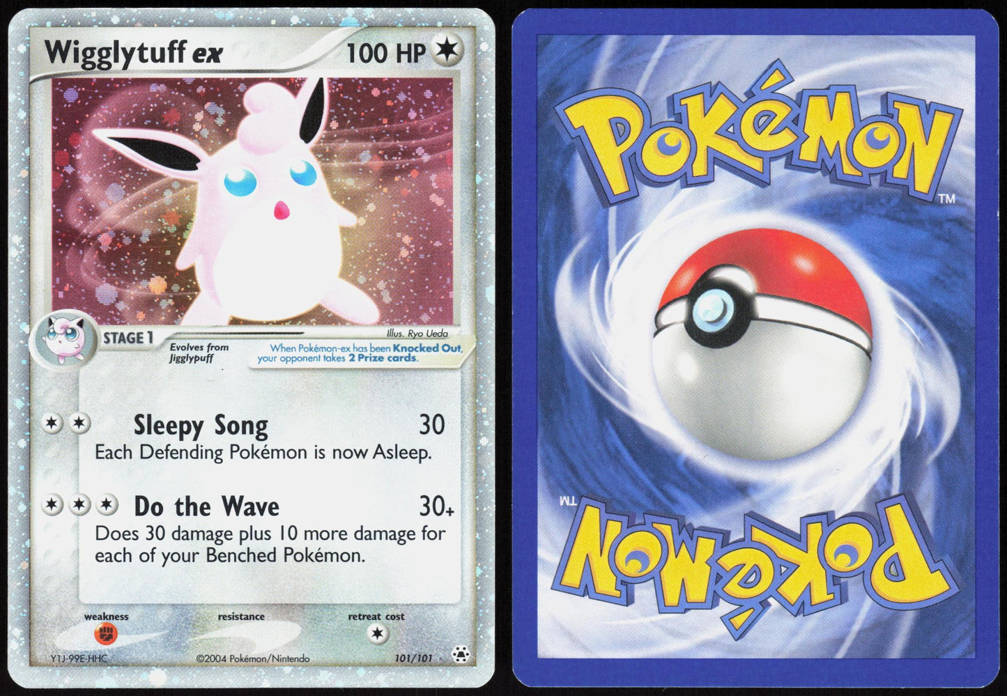 WIGGLYTUFF EX 101/101 HIDDEN LEGENDS POKEMON EX RARE HOLO LP