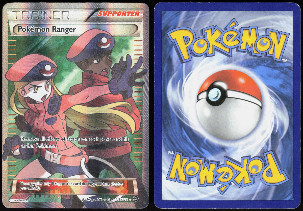 POKEMON RANGER 113/114 STEAM SIEGE POKEMON ULTRA RARE HOLO MP