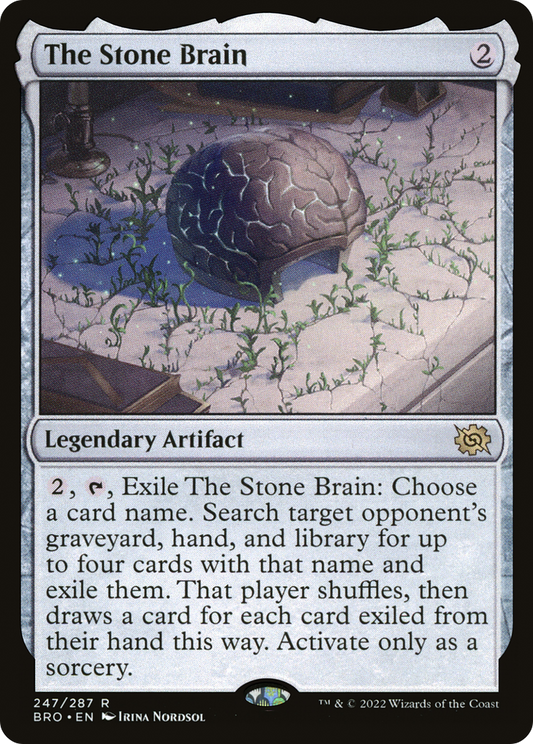MAGIC: THE GATHERING  - The Stone Brain (BRO-247) - The Brothers' War