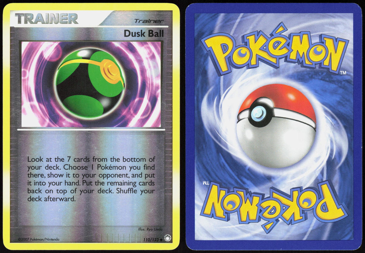 DUSK BALL 110/123 MYSTERIOUS TREASURES POKEMON UNCOMMON REVERSE HOLO LP