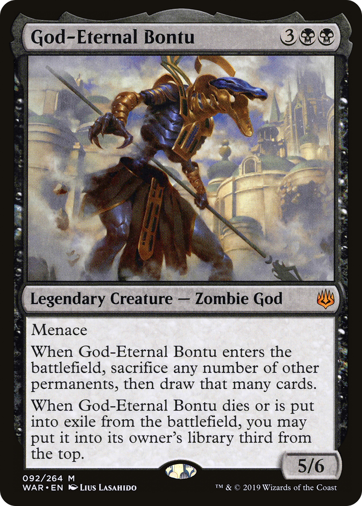 MAGIC: THE GATHERING  - God-Eternal Bontu (WAR-092) - War of the Spark Foil