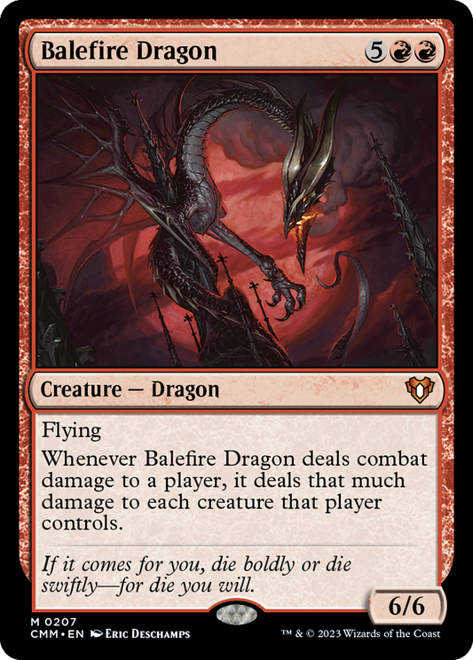 MAGIC: THE GATHERING  - Balefire Dragon (CMM-207) - Commander Masters