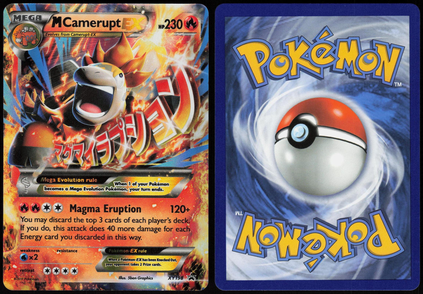 M CAMERUPT EX XY198 XY PROMO POKEMON PROMO HOLO LP