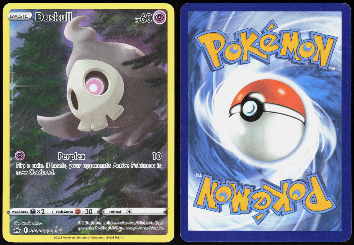 DUSKULL GG28/GG70 CROWN ZENITH GALARIAN GALLERY POKEMON HOLO LP