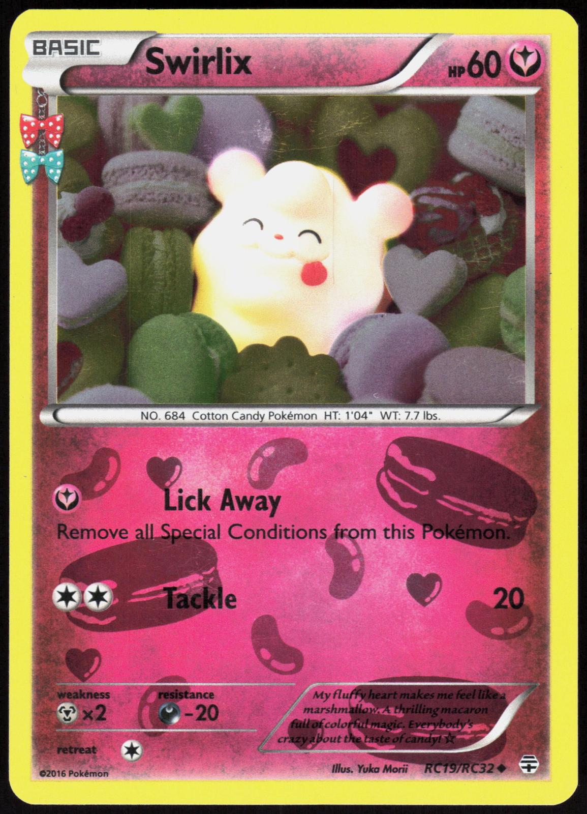 SWIRLIX RC19/RC32 GENERATIONS POKEMON UNCOMMON HOLO LP