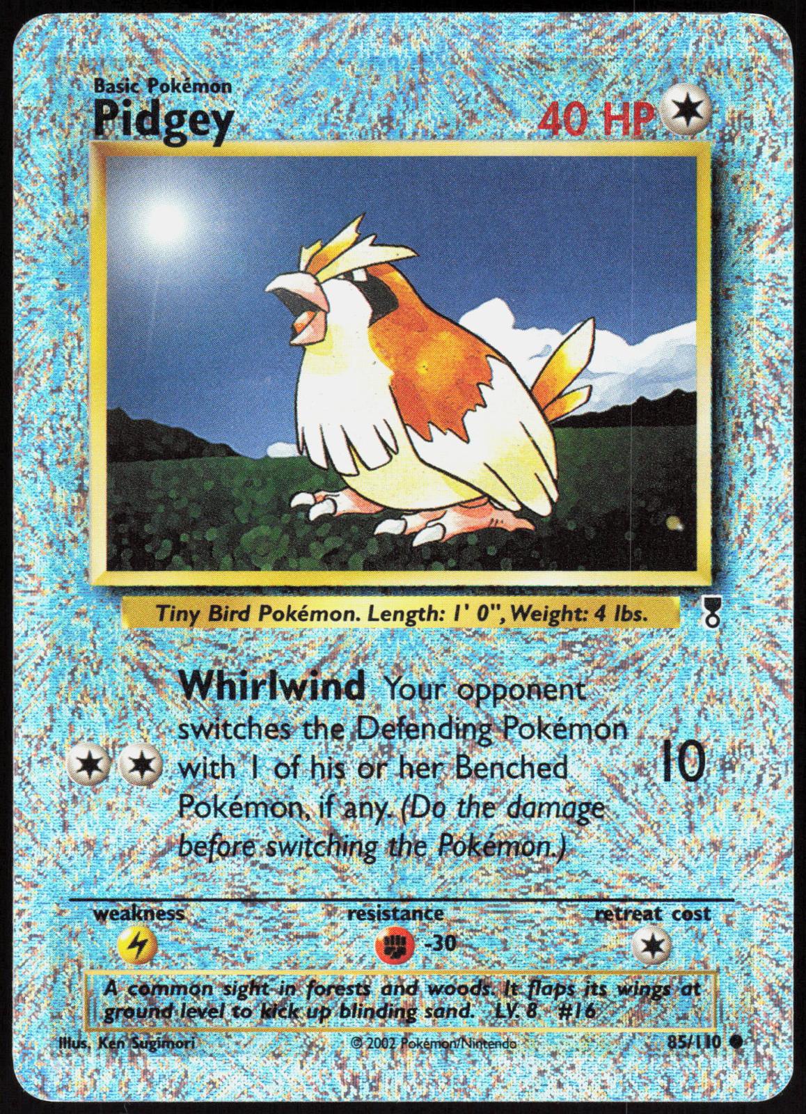 PIDGEY 85/110 LEGENDARY COLLECTION POKEMON COMMON REVERSE HOLO LP