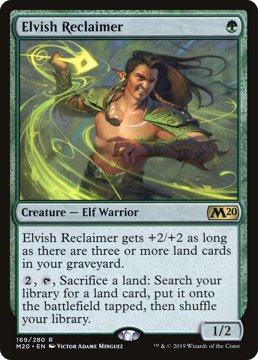 MAGIC: THE GATHERING  - Elvish Reclaimer (M20-169) - Core Set 2020
