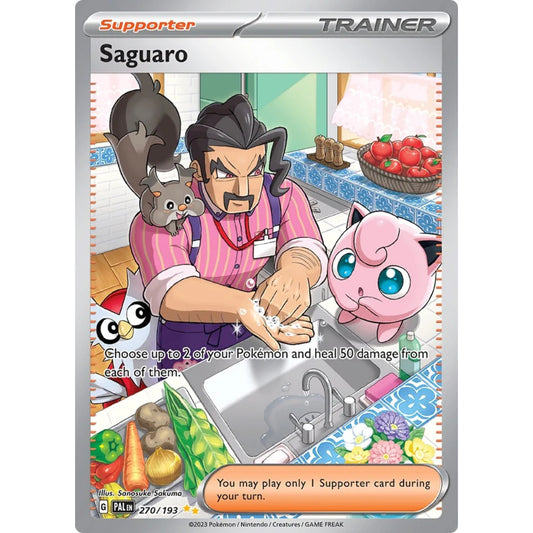 POKEMON TCG - SAGUARO 270/193 PALDEA EVOLVED SPECIAL ILLUSTRATION RARE