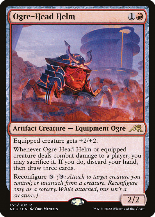 MAGIC: THE GATHERING  - Ogre-Head Helm (NEO-155) - Kamigawa: Neon Dynasty