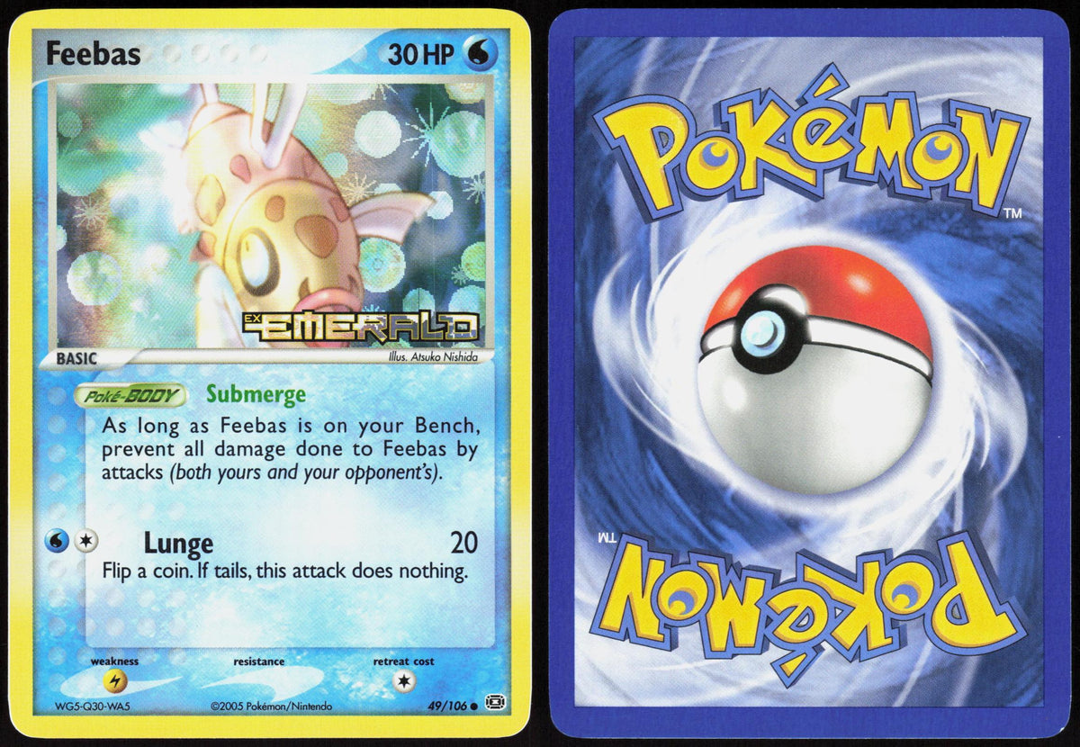 FEEBAS 49/106 EMERALD POKEMON COMMON REVERSE HOLO NM