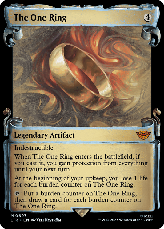 MAGIC: THE GATHERING  - The One Ring (Showcase Scrolls) (LTR-697) - The Lord of the Rings: Tales of Middle-earth: (Showcase) Foil
