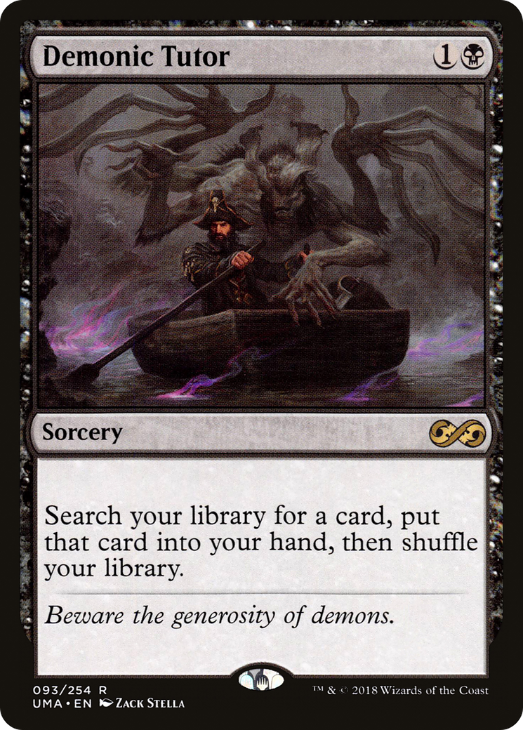 MAGIC: THE GATHERING  - Demonic Tutor (UMA-093) - Ultimate Masters Foil