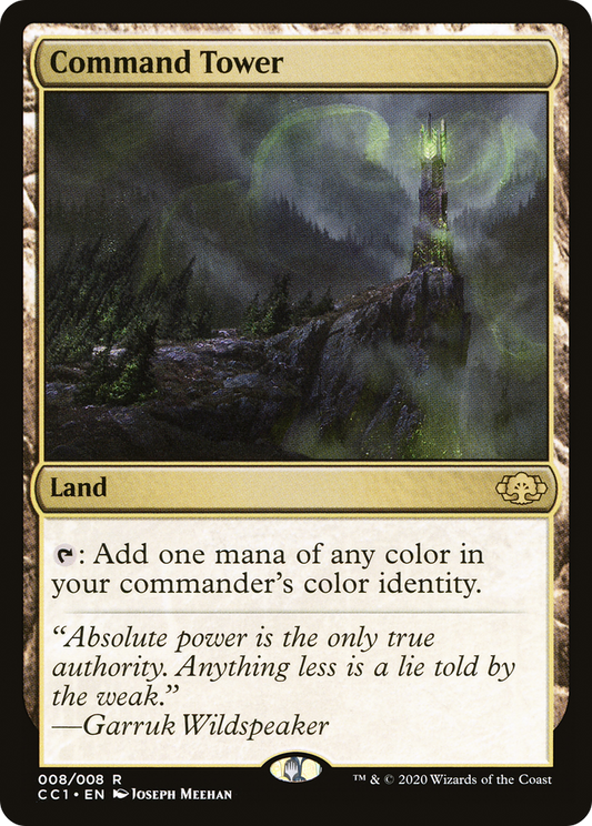 MAGIC: THE GATHERING  - Command Tower (CC1-008) - Commander Collection: Green