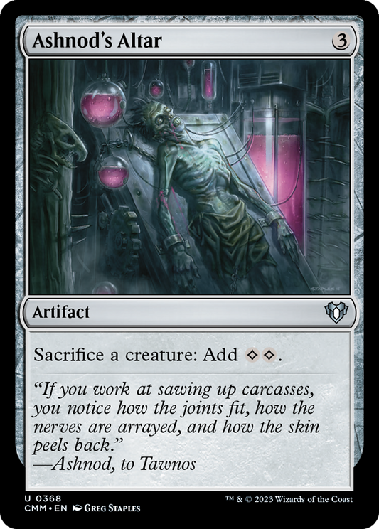 MAGIC: THE GATHERING  - Ashnod's Altar (CMM-368) - Commander Masters Foil