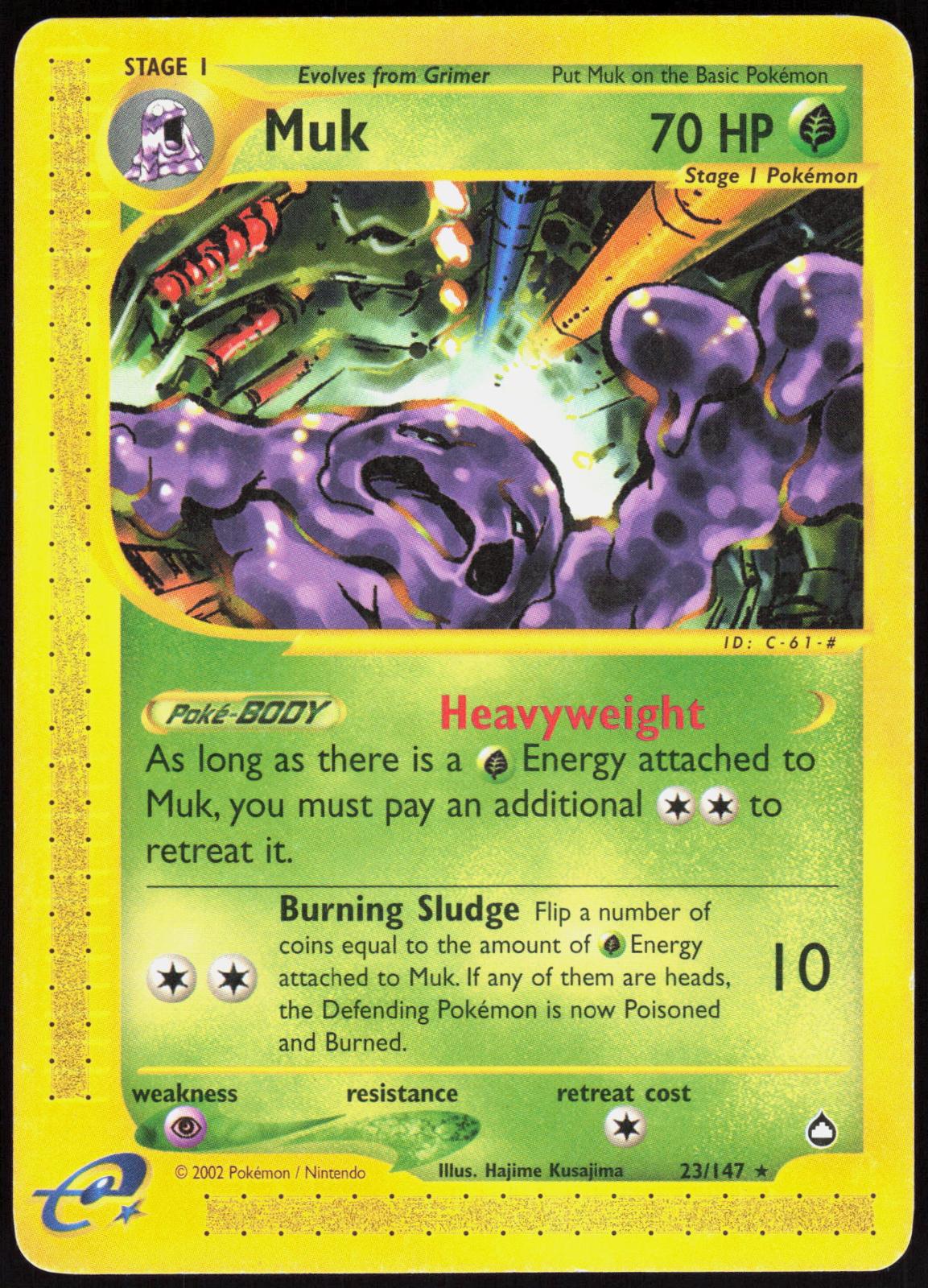 MUK 23/147 AQUAPOLIS POKEMON RARE MP
