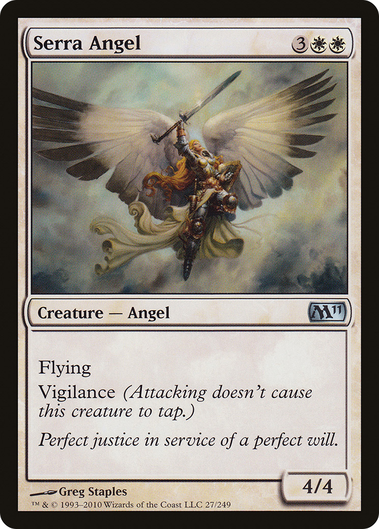 MAGIC: THE GATHERING  - Serra Angel (M11-027) - Magic 2011