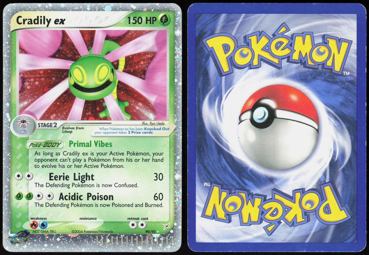 CRADILY EX 90/95 TEAM MAGMA VS TEAM AQUA POKEMON EX RARE HOLO MP