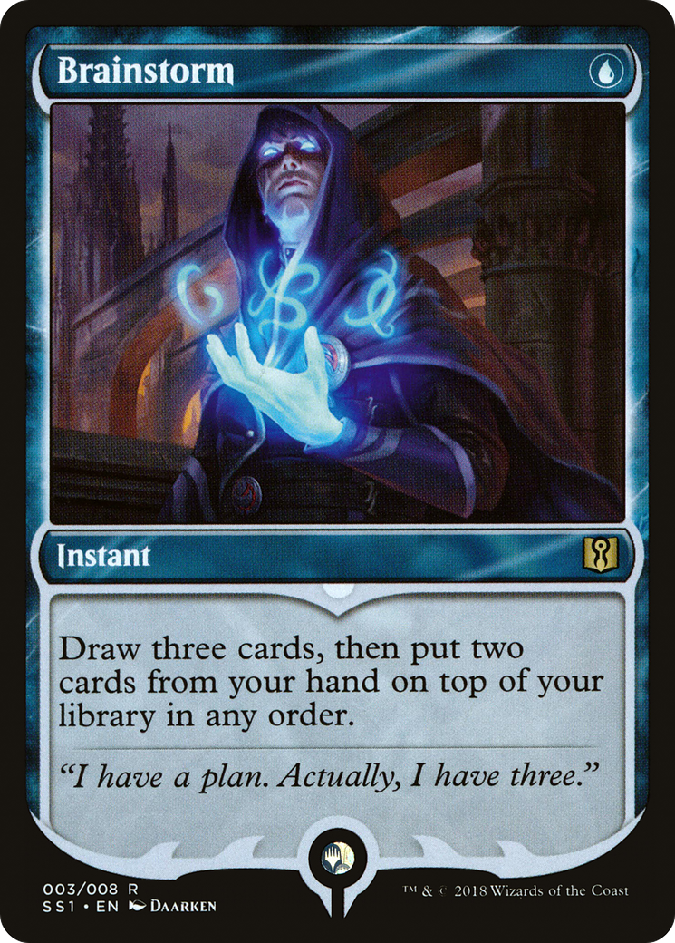 MAGIC: THE GATHERING  - Brainstorm (SS1-003) - Signature Spellbook: Jace Foil