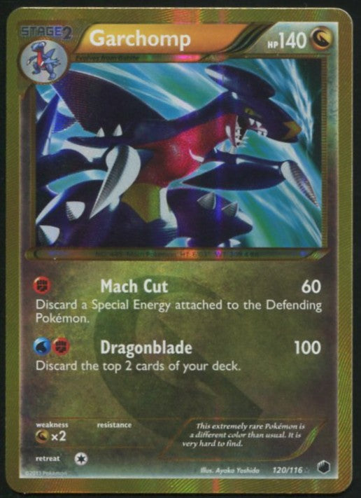 GARCHOMP 120/116 PLASMA FREEZE POKEMON SECRET RARE LP