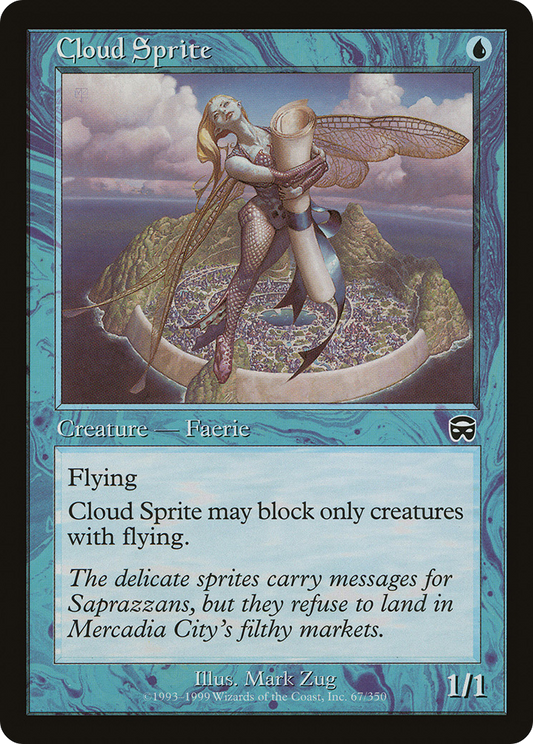 MAGIC: THE GATHERING  - Cloud Sprite (MMQ-067) - Mercadian Masques Foil