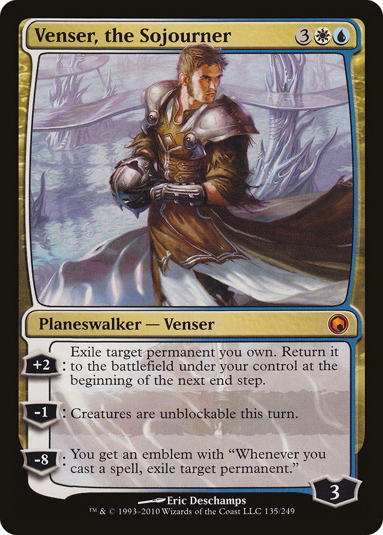 MAGIC: THE GATHERING  - Venser, the Sojourner (SOM-135) - Scars of Mirrodin