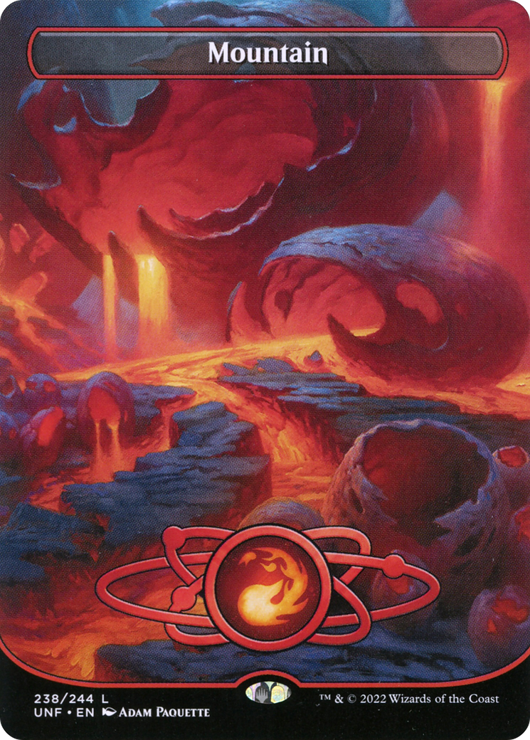 MAGIC: THE GATHERING  - Mountain (238) (Borderless) (UNF-238) - Unfinity Foil